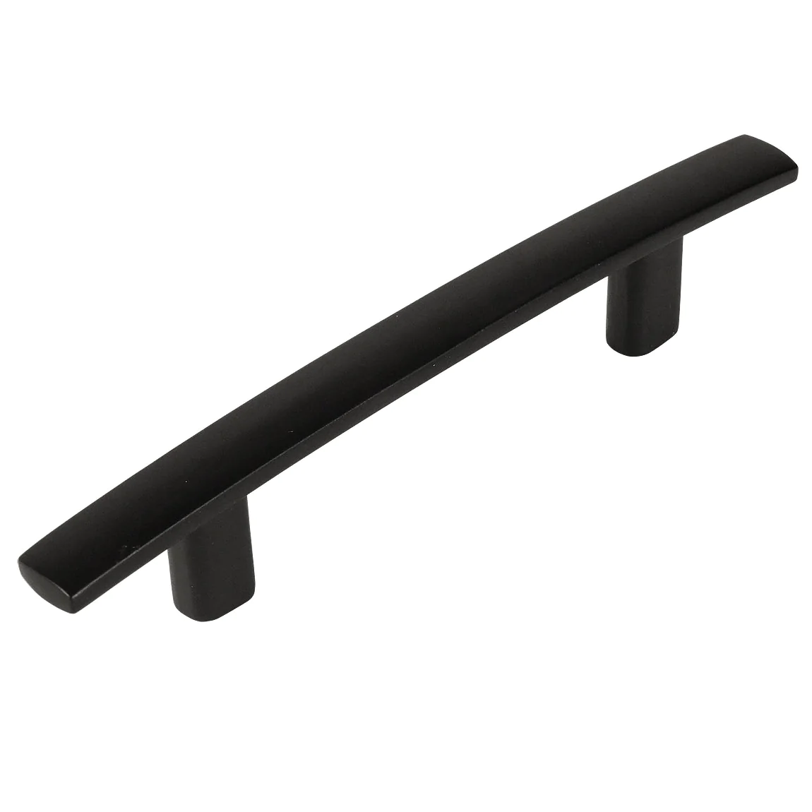 Subtle Arch Handle in Flat Black for 4 - 6 inches