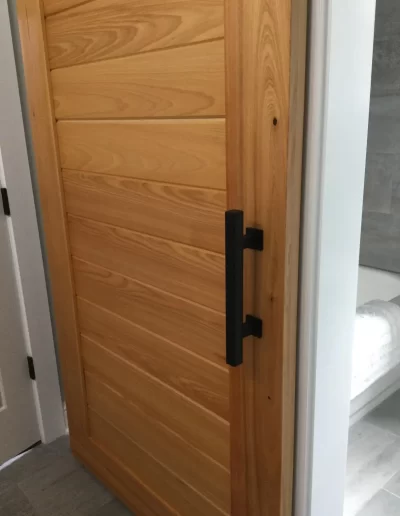 Sliding Barn Door Handle on Wood Barn Door