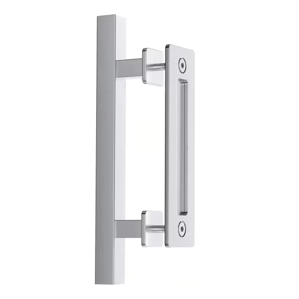 Satin Nickel 12in Barn Door Handle